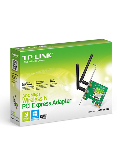 TP-Link - 300Mbps Wireless N PCI Express Adapter