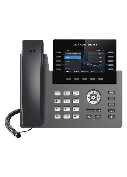 GRANDSTREAM - IP -Phone 10*lines 5*sip HD Audio,3 Ways - ekhalas