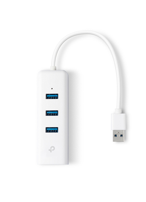 TP-Link - USB 3.0 3-Port Hub & Gigabit Ethernet Adapter ,Ekhalas