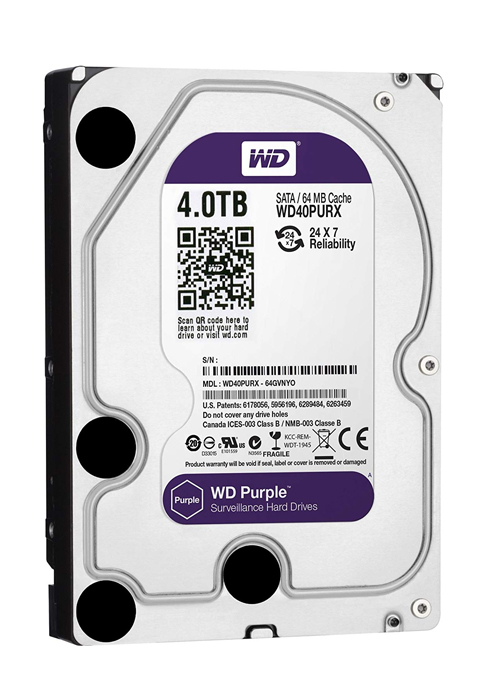 WD - Purple 4TB Surveillan,Ekhalasce Hard Disk Drive