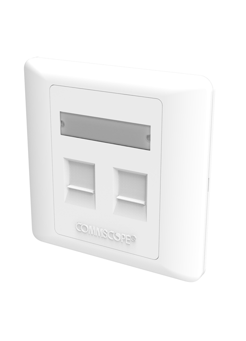 COMMSCOPE M12CF Modular Shuttered Faceplate