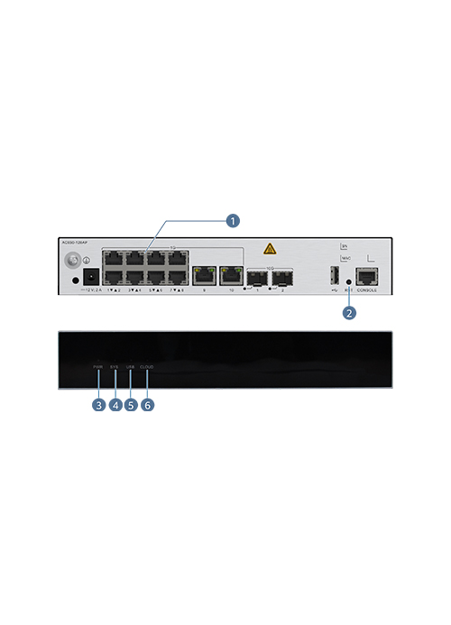 Huawei - 10*GE ports, 2*10GE SFP+ ports