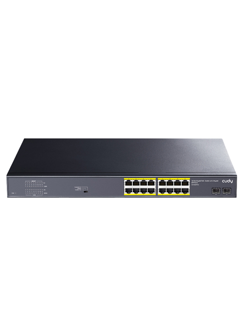 Cudy - 16-Port Gigabit PoE+ Switch with 2 Gigabit SFP