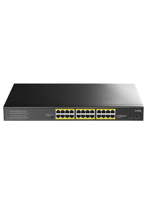 Cudy - 24-Port Gigabit PoE+ Switch with 2 Gigabit SFP