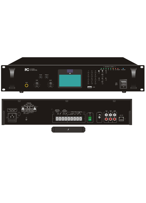 T-7760B/T-77120B/T-77240B/T-77350B/T-77500B/T-77650B Rack Mount Economic IP Amplifier