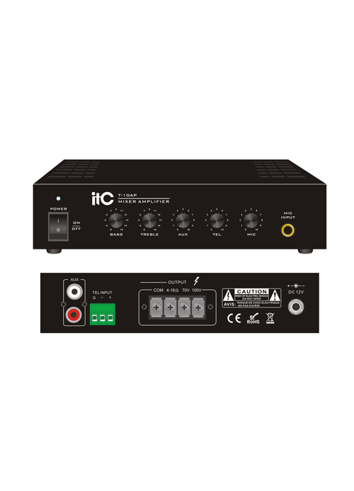 ITC - T-10AP/ T-20AP/ T-40AP/ T-60AP/ T-120AP/T-240AP Desktop Mixer Amplifier