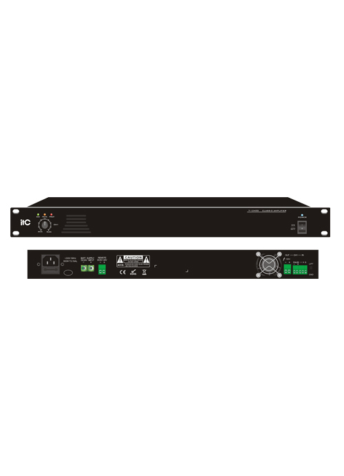 ITC - T-1120D/ T-1240D/ T-1350D/ T-1500D 1-Channel Class-D Power Amplifier