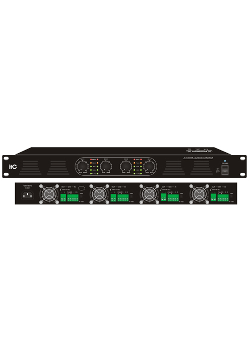 ITC - T-4120DS/ T-4240DS/ T-4350DS/ T-4500DS 4-Channel Class-D Amplifier