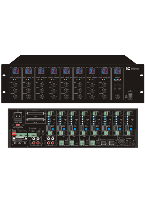 ITC - T-8000 8x8 Audio Matrix & Paging Controller