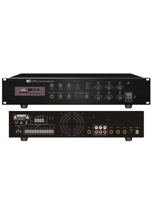 ITC - TI-120Z/ TI-240Z/ TI-350Z/ TI-500Z Six-zone Mixer Digital Power Amplifier with Audio Source