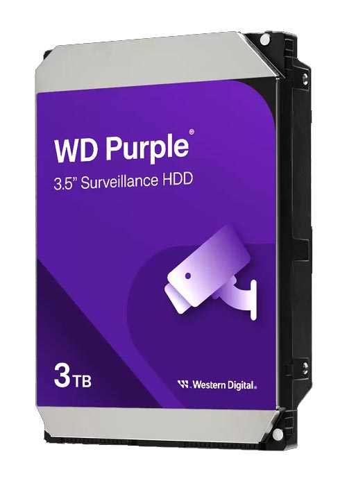 WD - Purple Surveillance Hard Drive - 3TB WD33PURZ