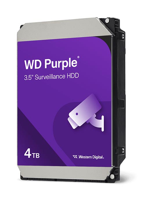 WD - Purple Surveillance Hard Drive - 4TB WD43PURZ