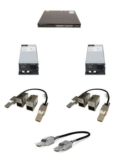 Cisco - Catalyst 3650 24 Port PoE 2x10G Uplink IP Base.